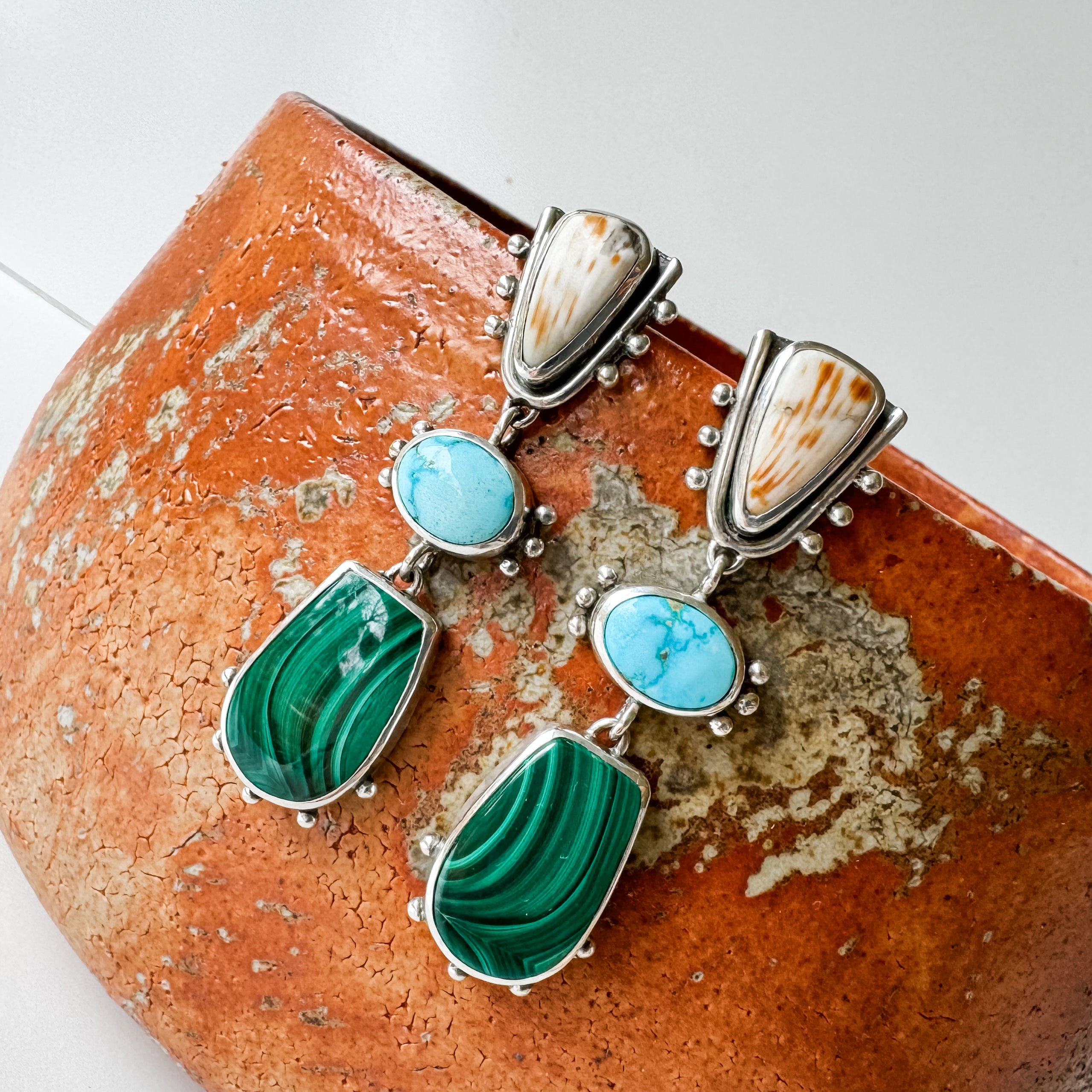 Stone-Keeper dangle earrings