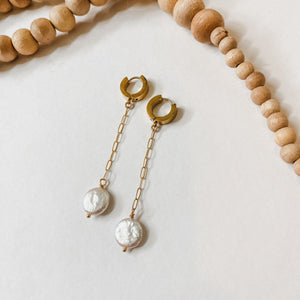 Feel’n Classy Chain Pearl Drop earrings