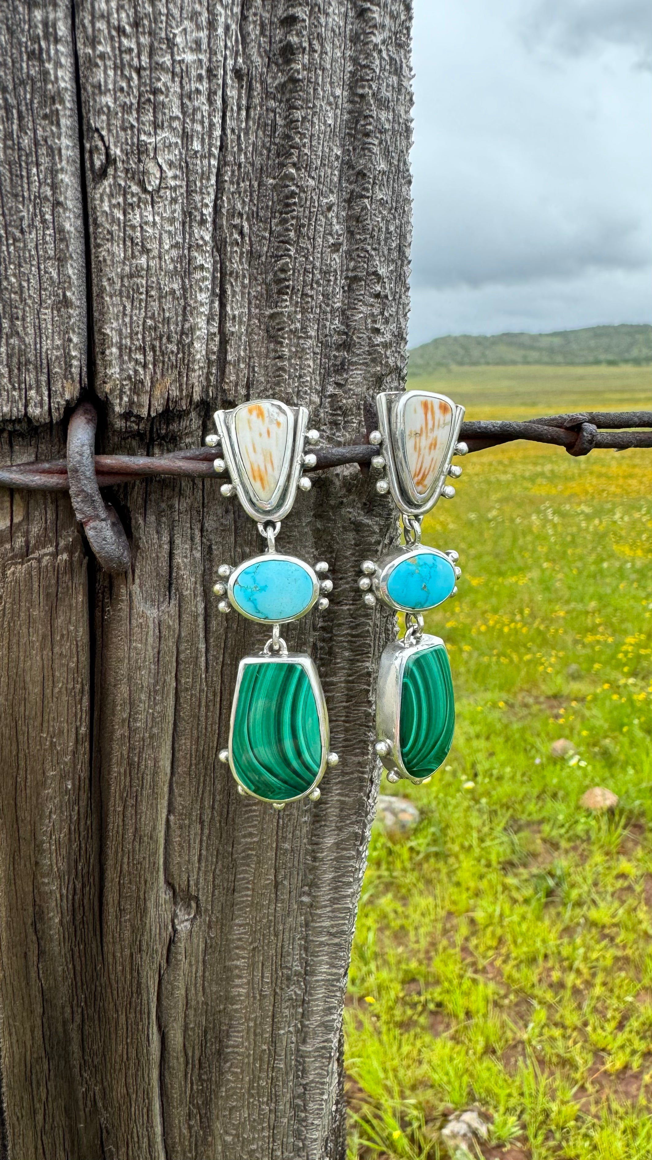 Stone-Keeper dangle earrings