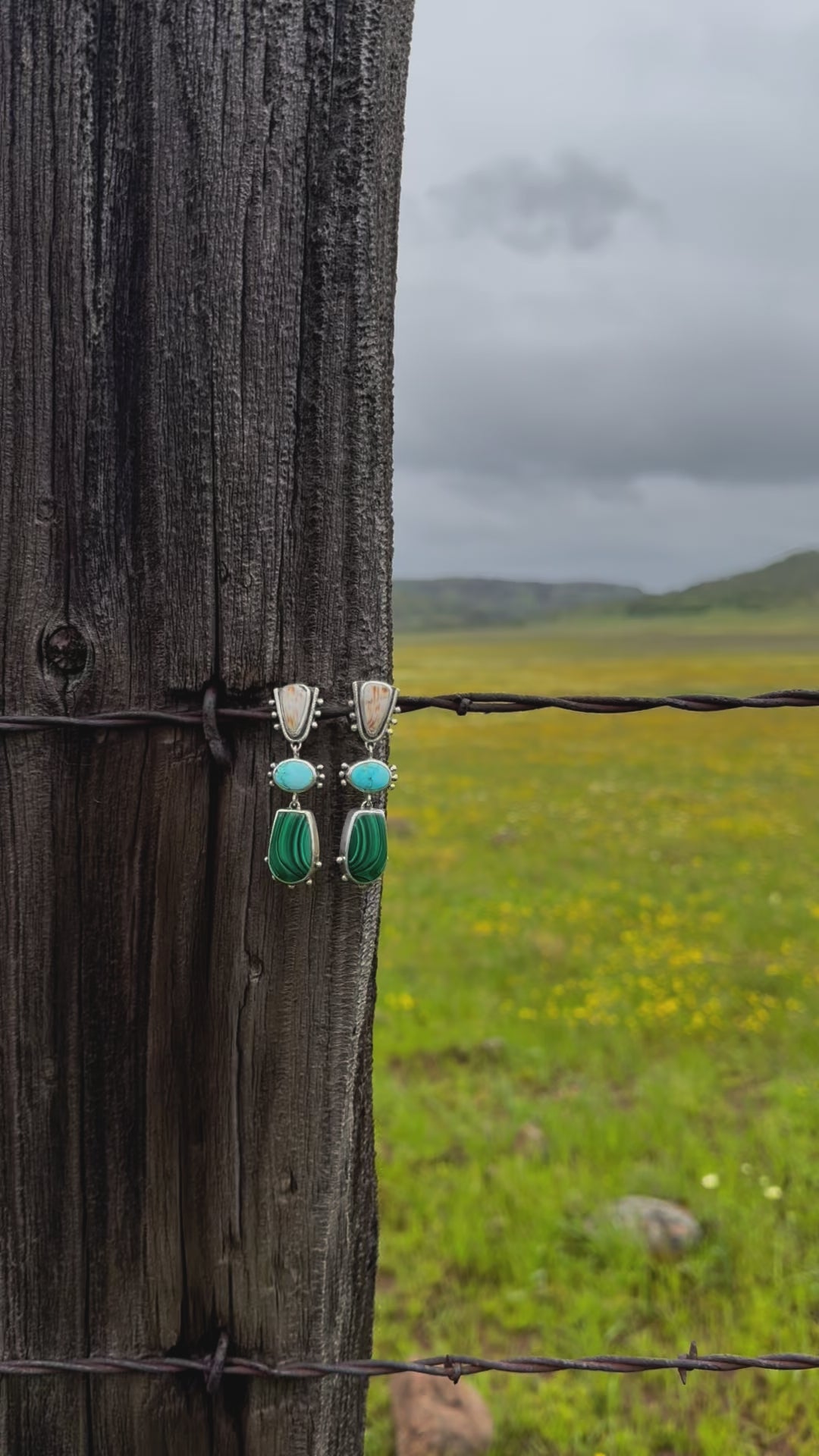 Stone-Keeper dangle earrings