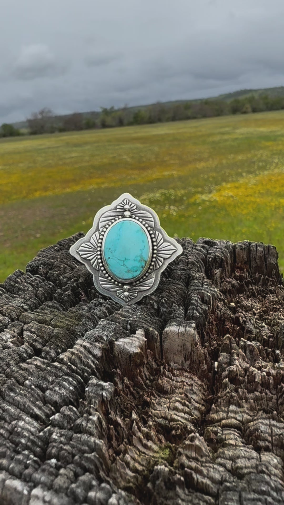 Sonoran Turquoise High Society statement ring size US 6 1/2 (fits like 6 1/4 )