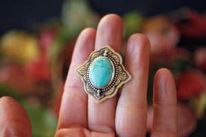 Sonoran Turquoise High Society statement ring size US 6 1/2 (fits like 6 1/4 )